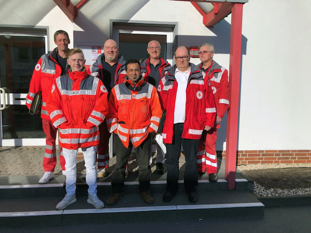 Das Team der Fördermitgliederwerber für das DRK ist diese Woche in Rheda-Wiedenbrück unterwegs